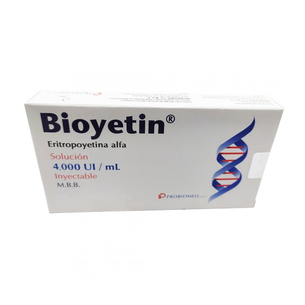 ERITROPOYETINA HUMANA 4.000 U.I./1ML I.V/S.C AMP (BIOYETIN)