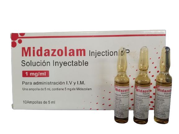 MIDAZOLAM 5MG / 5ML SOL INY I.M.V AMP X 1 FARBE FIRMA