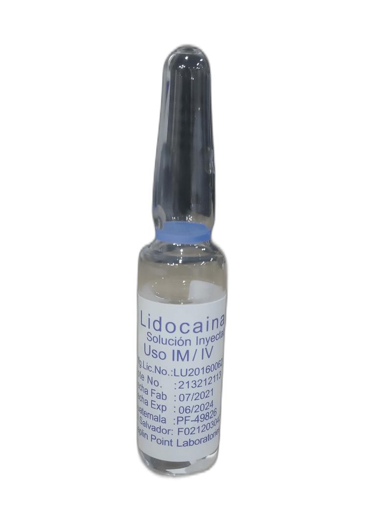 LIDOCAINA 2 % 3ML SOL INY X 1 AMP I.M/I.V