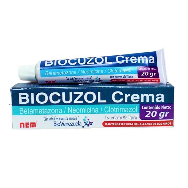 BIOCUZOL BETAMETASONA+CLOTRIMAZOL+NEOMICINA CREMA X 20 GR (BETADERM PLUS/ TRIDERM/ BAYCUTEN) BIOVENEZUELA