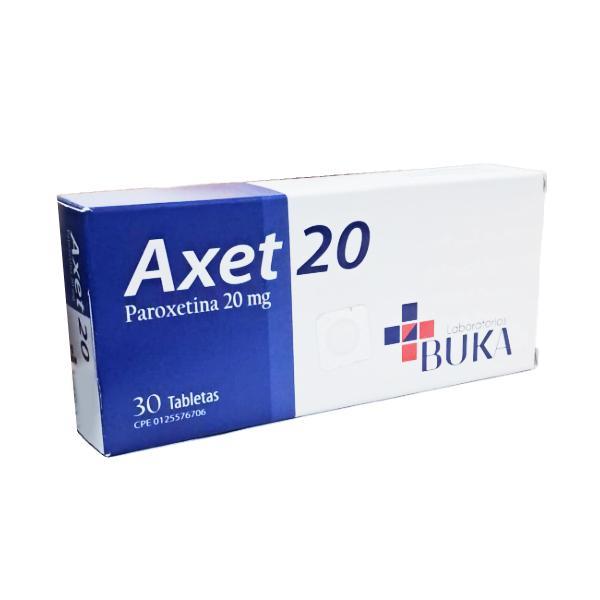 AXET 20 MG (PAROXETINA) X 30 TAB BUKA 