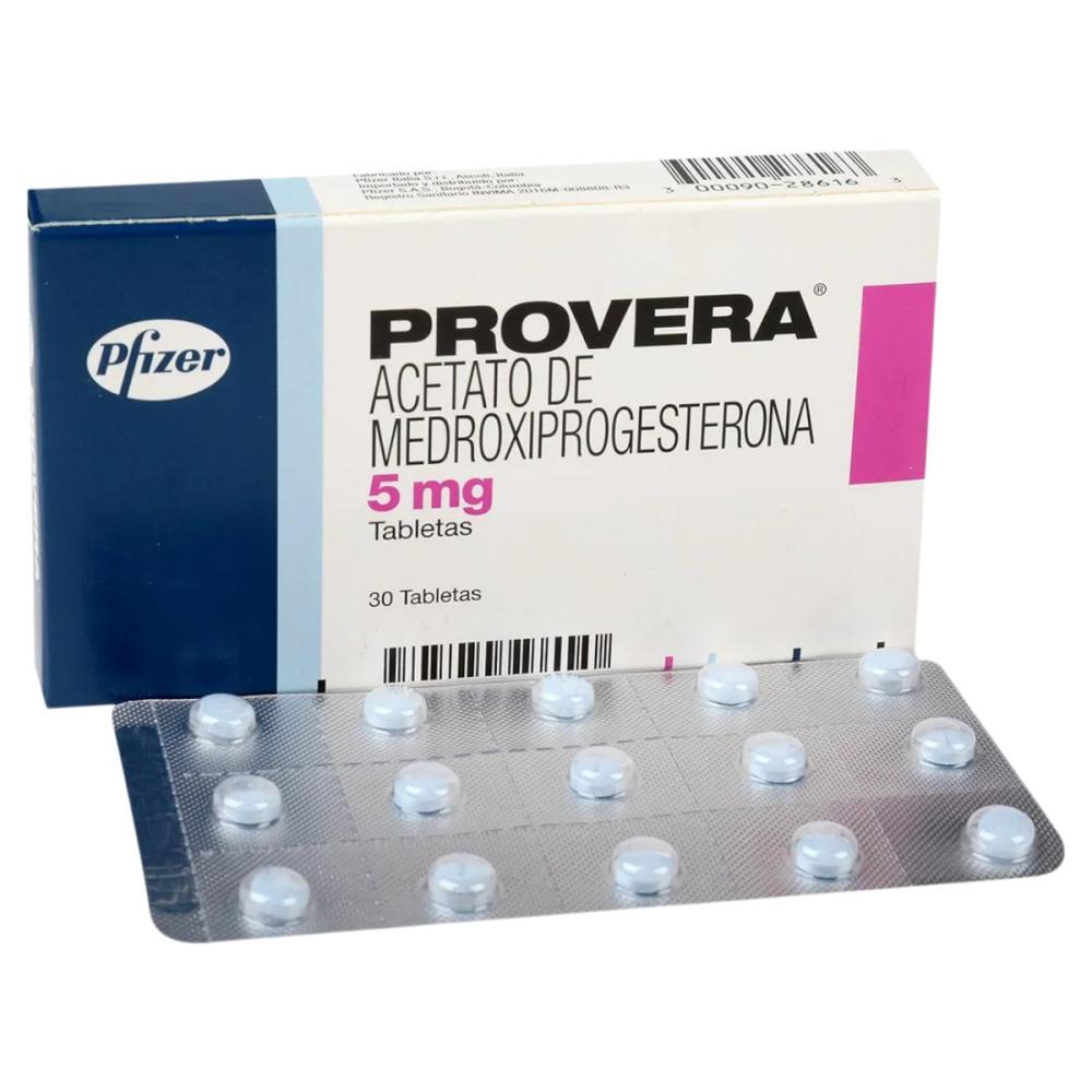 PROVERA 5MG 30TAB (ACETATO DE MEDROXIPROGESTERONA) PFIZER