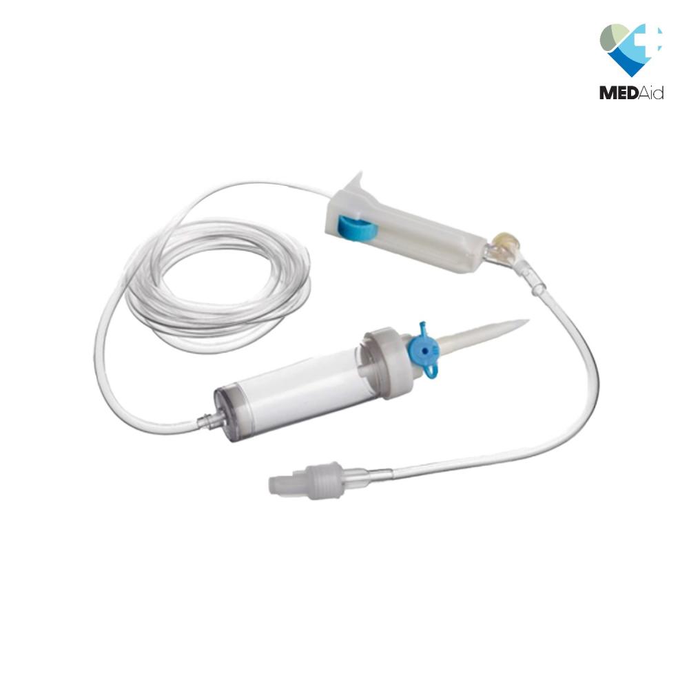 SET DE INFUSION MACROGOTERO 20GTS 1 PUNTO Y CONECTOR LUER LOCK MEDAID