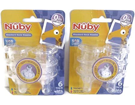 NUBY 2 TETINA P/BIBERON NIPPLES NON-DRIP ANTIDERRAMES