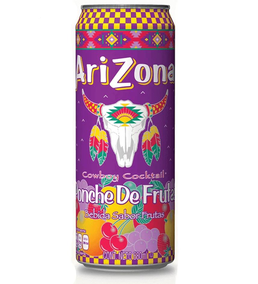 ARIZONA BEBIDA ENERGIZANTE LATA CONT 340 ML SABOR FRUIT PUNCH