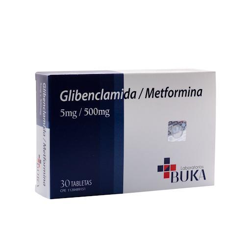 GLIBENCLAMIDA METFORMINA 5MG /500MG X 30 TAB (DIAFORMINA PLUS / GLICAZET)