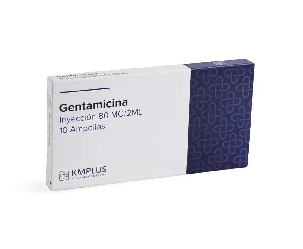 GENTAMICINA 80MG/2ML SOL INY IM/IV X 10 AMP KMPLUS