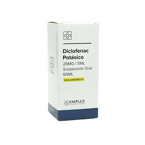 DICLOFENAC POTASICO 25MG/5ML SUSP ORAL PED X 60 ML 