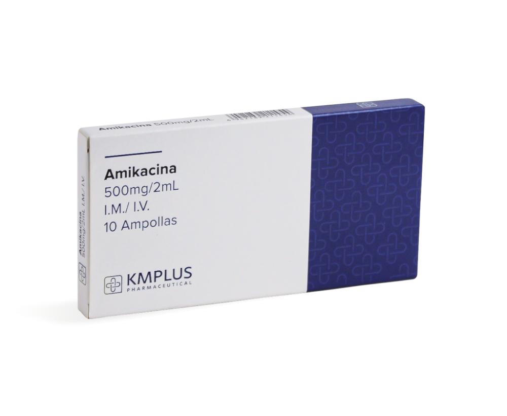 AMIKACINA 500 MG/2 ML SOL INY IV KMPLUS X 1 AMP