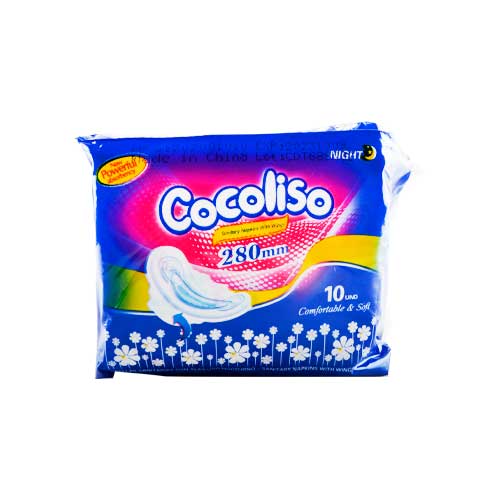 COCOLISO TOALLAS SANITARIAS ALAS NOCTURNA 10 X 48