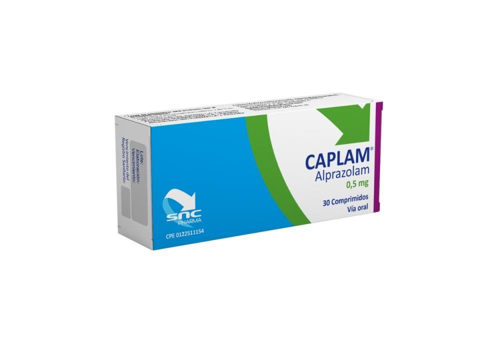 CAPLAM ALPRAZOLAM 0.5MG X 30 COMP (ALPRAM/LOGAT/ANSILAN/ADAX)