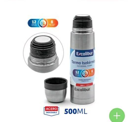 TERMO ISOTERMICO EXCALIBUR 500 ML ACERO INOXIODABLE