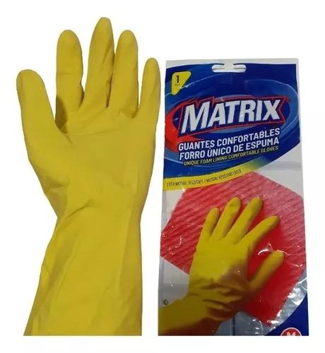 GUANTES LATEX TALLA S , M , XL AMARILLO