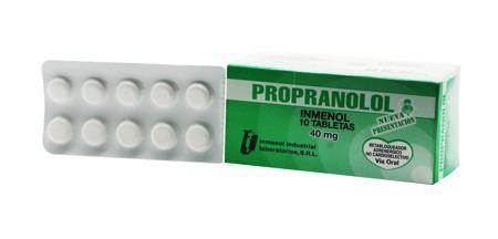 BLIST PROPRANOLOL 40 MG X 10 TAB 