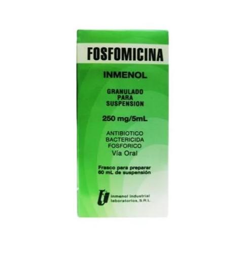 FOSFOMISINA 250 MG/5ML GRANULADO P SUSP X 60 ML