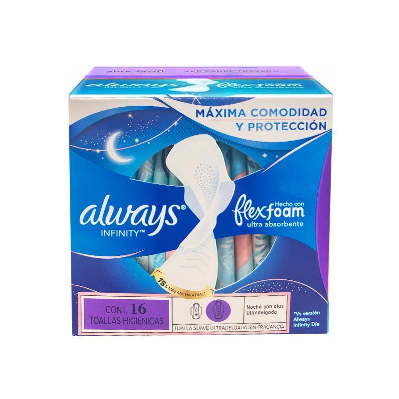 ALWAYS TOALLAS FLEXFOAM NOCTURNA X 16 UND