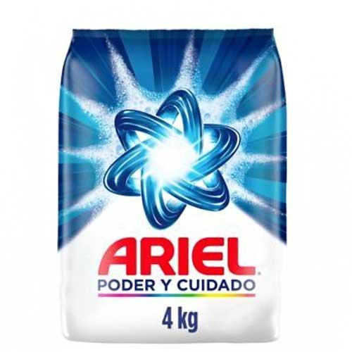 ARIEL DETERGENTE EN POLVO PODER Y CUIDADO 4 KG 