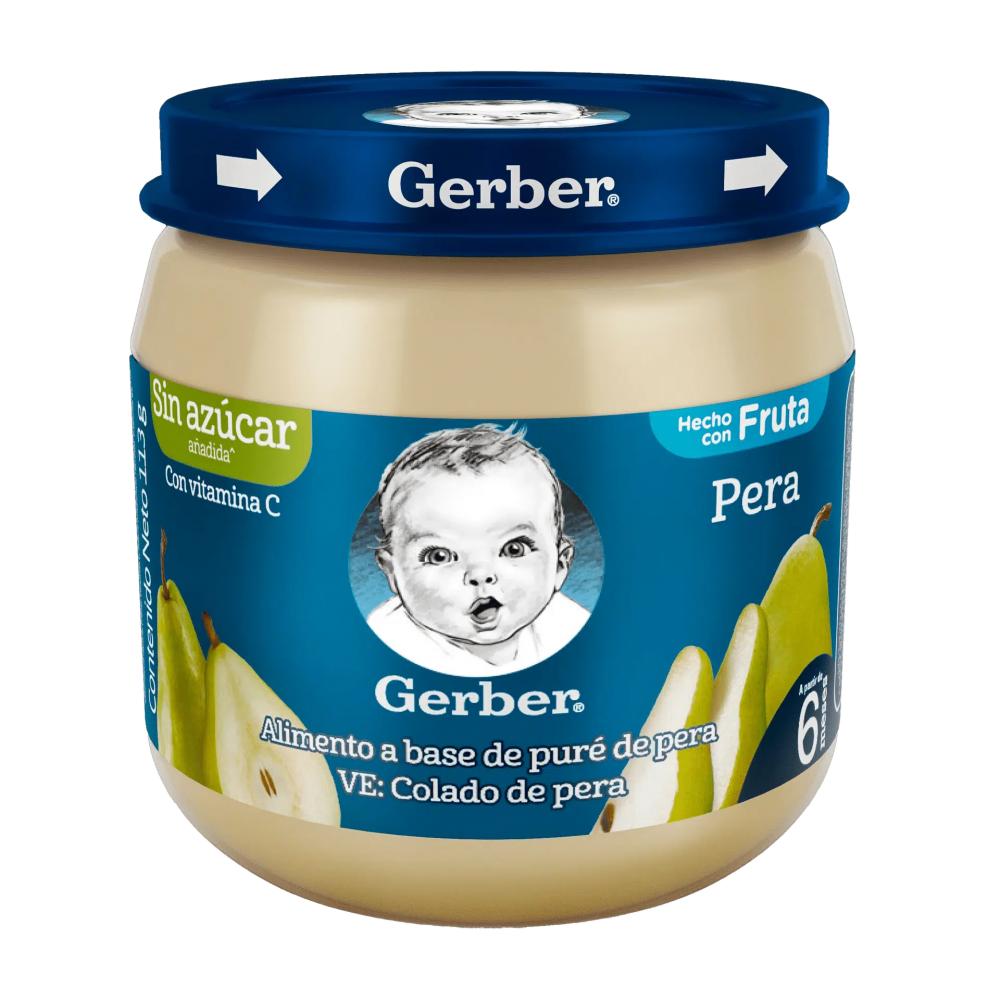 GERBER COMPOTA PERA 113 GR (SIN AZUCAR)