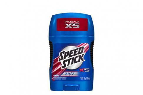 SPEED STICK DESODORANTE BARRA 24/7 X5 50 G