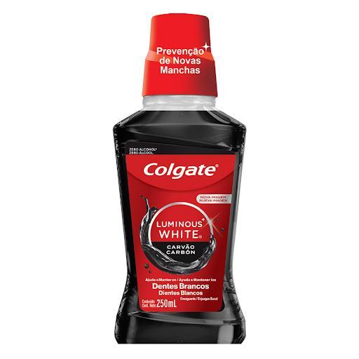 COLGATE ENJUAGUE BUCAL LUMINOUS WHITE CARBON 250 ML
