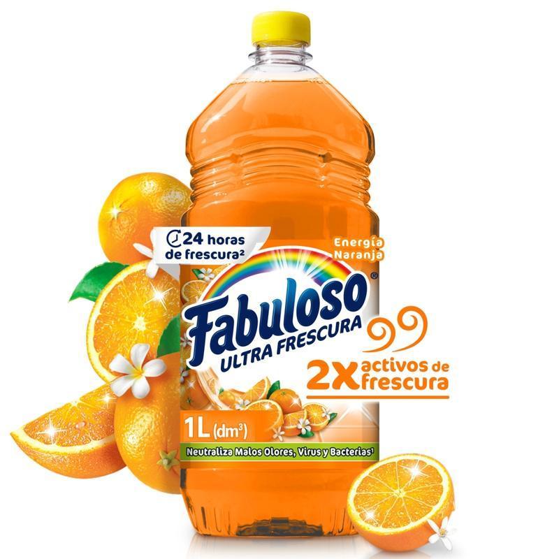 FABULOSO DESINFECTANTE ENERGIA NARANJA 1 L