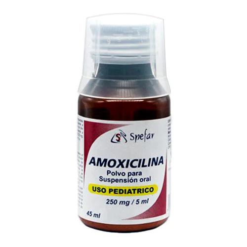 AMOXICILINA 250MG/5ML POL SUSP ORAL PED 45ML SPEFAR