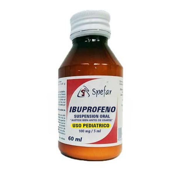 IBUPROFENO 100 MG/5 ML SUP PED 60 ML BRUGESIG