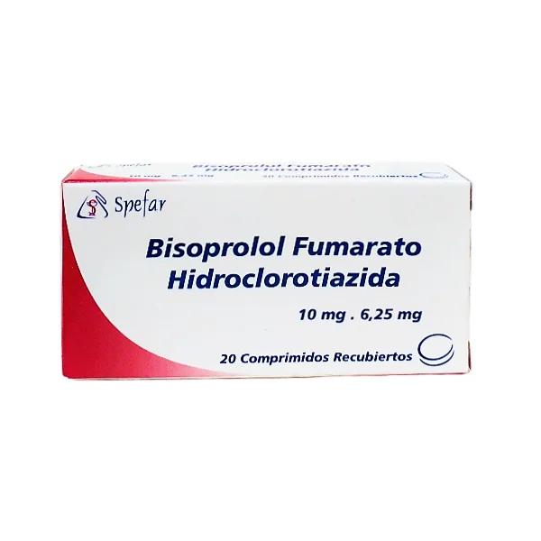 BISOPROLOL HIDROCLOROTIAZIDA 10-6.25 MG X 20 COMP (XYLON)