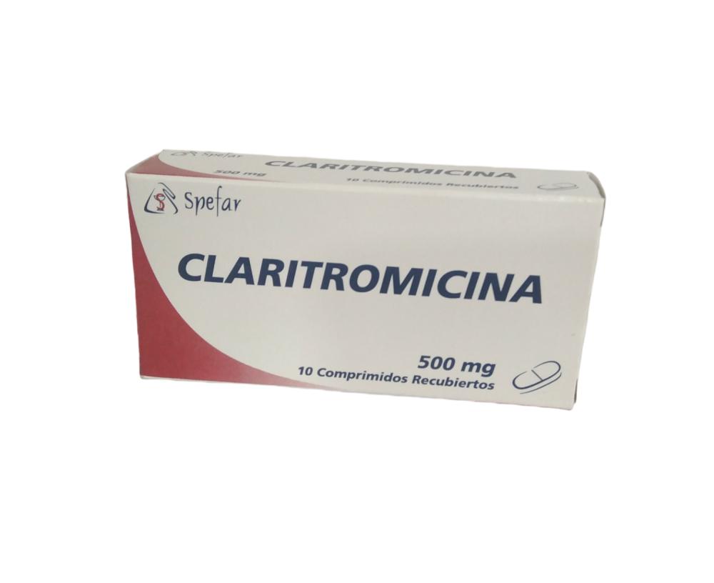 CLARITROMICINA 500 MG X 10 COMP REC (BINOCLAR/CLARIMIN/CLARITIC)