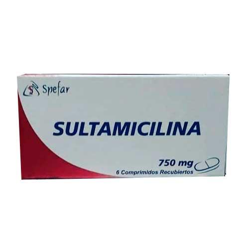 SULTAMICILINA 750 MG X 6 COMP (SULAMP/ SUMITAN/ UNASYN)