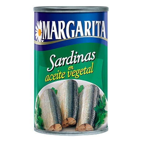 MARGARITA SARDINA ACEITE VEGETAL 170 G X 20