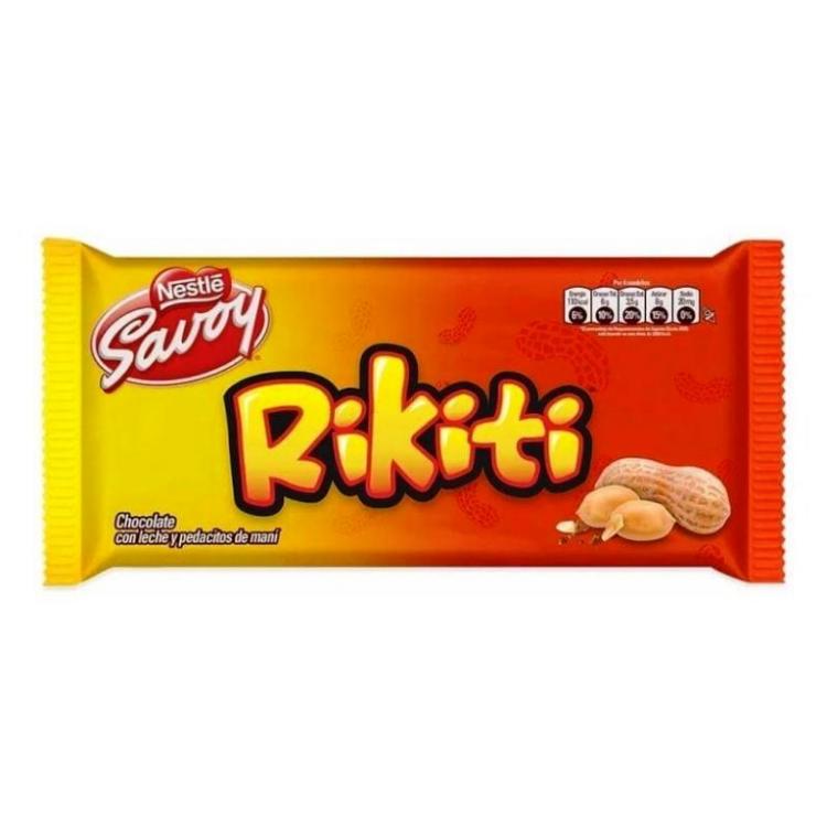 NESTLE RIKITI CHOCOLATE LECHE MANI 130GR (GRANDE)