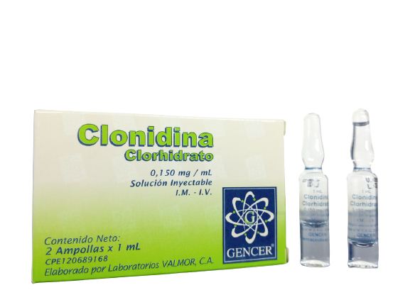 CLONIDINA 0,150 MG/ML SOL INY I.M I.V X 2 AMP (CATAPRESAN/ CLONIPRES)