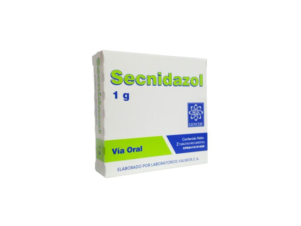 SECNIDAZOL 1 GR X 2 COMP LAB VAMORCA / GENCER