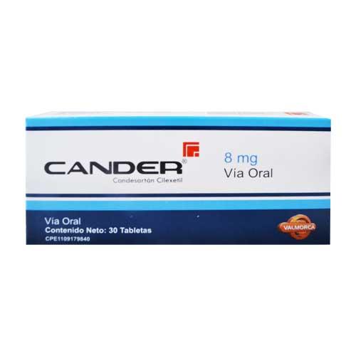 CANDER CANDESARTAN 8 MG X 30 TAB 