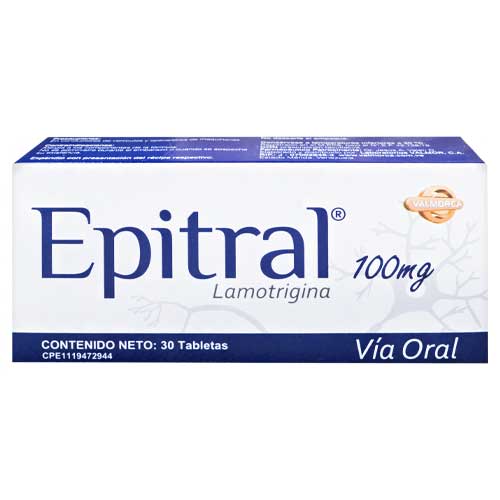 EPITRAL LAMOTRIGINA 100 MG X 30 TAB (LAMOTRIGIL/ TRAMINAL)