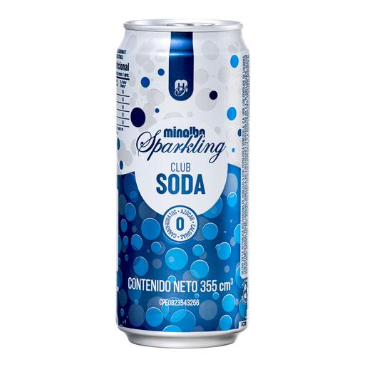 MINALBA SPARRKLING CLUB SODA LATA 355 ML 1 X 24