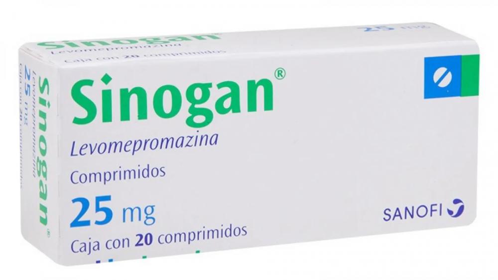 SINOGAN LEVOMEPROMAZNA 25MG X 20 COMP (FENOTIAZINAS)