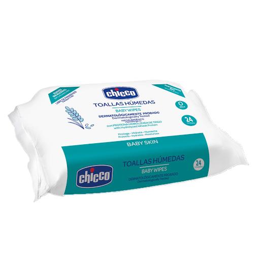 CHICCO TOALLAS HUMEDA BABY WIPES X 24 UNID 