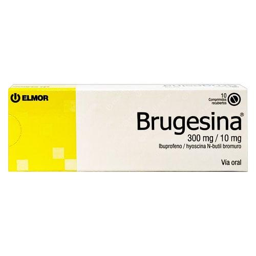 BRUGESINA IBUPROFENO N-BULTILBROMURO 300/10MG X 10 COMP