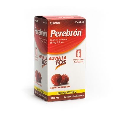 PEREBRON CITRATO DE OXOLAMINA 28 MG/5 ML PED S/FRAMBUESA (BROXOL)