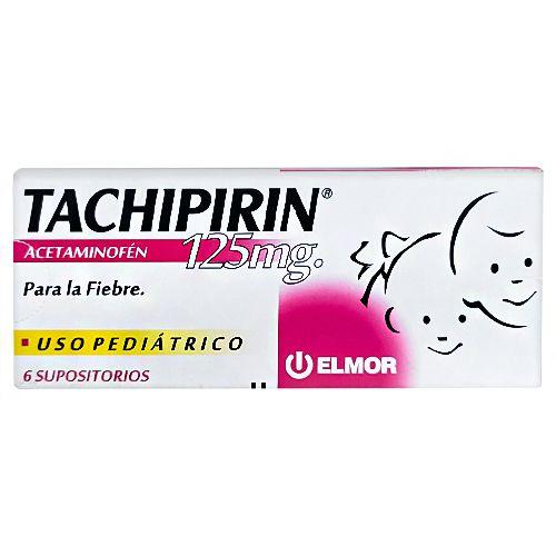 TACHIPIRIN ACETAMINOFEN 125MG PED 6 SUPOSITORIOS 