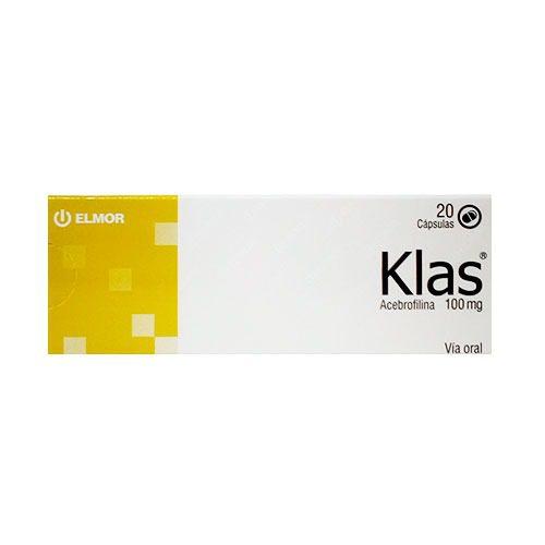 KLAS ACEBROFILINA 100 MG X 20 CAP