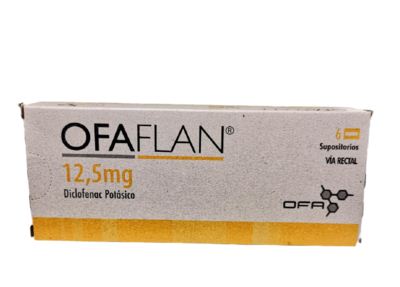 OFAFLAN DICLOFENAC POTASICO 12.5 MG X 6 SUPOSIT (CATAFLAM)