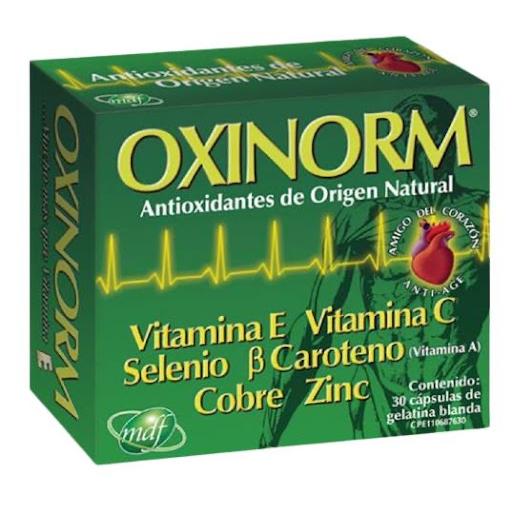 OXINORM VIT A VIT E VIT C SELENIO B CAROTENO COBRE ZINC X 30 CAP GEL