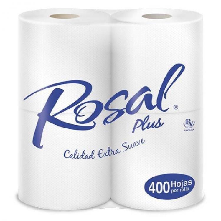 ROSAL PLUS PAPEL HIGIENICO 400H 4 R XG X 12 PAQ NARANJA