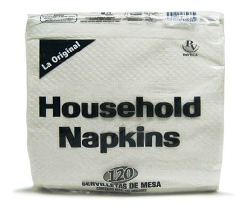 PAVECA SERVILLETA HOUSEHOLD NAPKING  120 UNID X 12 