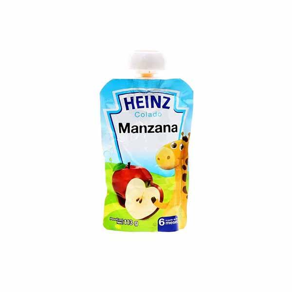 HEINZ COMPOTA COLADO DE MANZANA 113 GR BOLSA