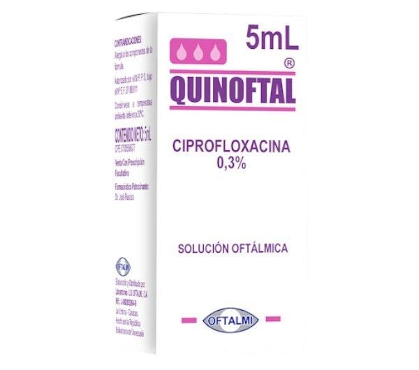 QUINOFTAL CIPROFLOXACINA 0.3% SOLUCION OFTALMICA 5 ML (QUINOTIC/ SOPHIXIN OFTENO)