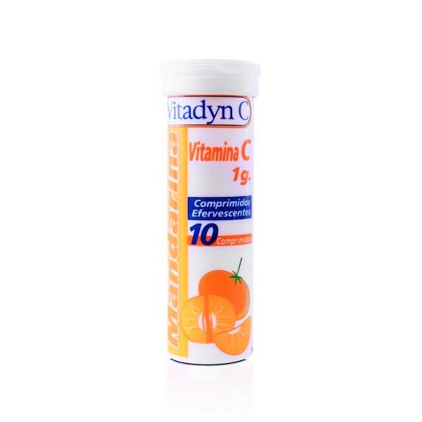 VITADYNC VITAMINA C 1 G X 10 COMP EFERVESCENTE SABOR NARANJA